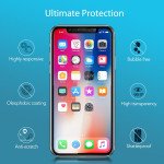 Wholesale iPhone 11 Pro (5.8in) / XS / X HD Tempered Glass Full Glue Screen Protector (White Edge)